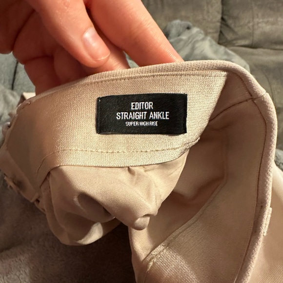 Express Editor Super High Waisted Straight Ankle Pant SIZE 16 euc - Picture 6 of 7